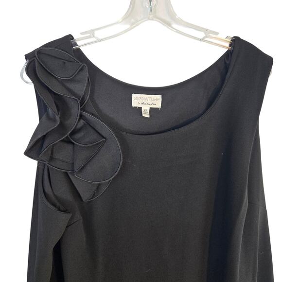 Signature Women's Dress 2X 2XL Black Sleeveless Misses Size 18W 20W - Picture 1 of 6